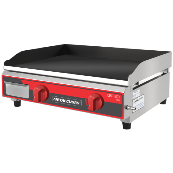 Chapa a Gás Profissional 80cm Espessura 10mm METALCUBAS CBG-800